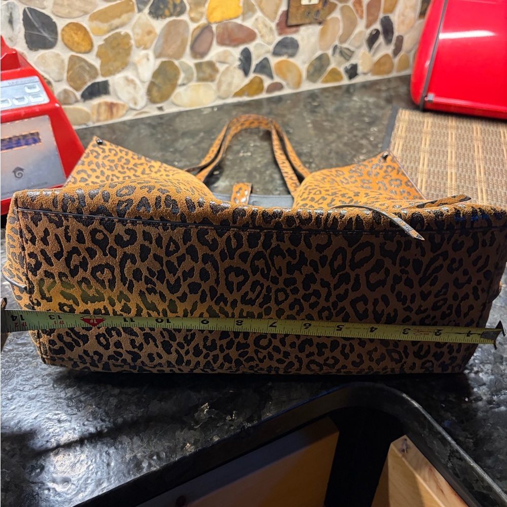 Rebecca Minkoff Leopard Print Tote - Brown and Black - Picture 4 of 12